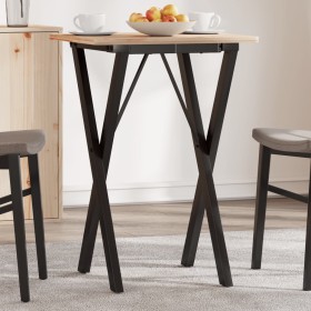 Patas de mesa de comedor estructura X acero 40x40x73