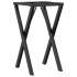 Patas de mesa de comedor estructura X acero 40x40x73