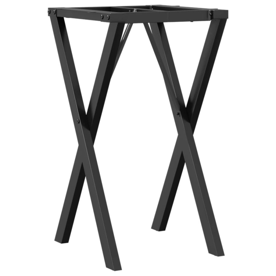 Patas de mesa de comedor estructura X acero 40x40x73