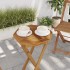Tablero de mesa octogonal de madera maciza de teca 40x40x2,5