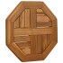 Tablero de mesa octogonal de madera maciza de teca 40x40x2,5