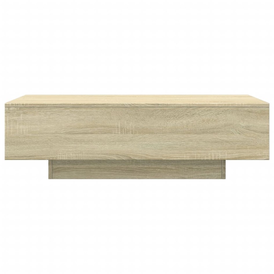 Mesa de centro madera de ingeniería roble Sonoma 100x49,5x31