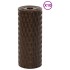 Toldos de balcón 10 uds ratán sintético marrón negro 255x19