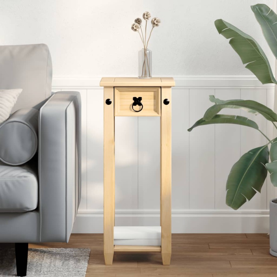 Jardinera Corona madera maciza de pino 30x30x73