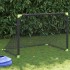 Portería de fútbol infantil plegable negra 90x64x64
