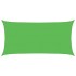 Toldo de vela rectangular HDPE verde claro 2,5x5