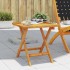 Mesa auxiliar de jardín madera maciza de acacia 40x40x40