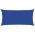 Toldo de vela rectangular HDPE azul 160 g/m² 3x6