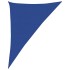 Toldo de vela triangular HDPE azul 160 g/m² 4x5x6,8