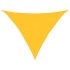 Toldo de vela triangular HDPE amarillo 160 g/m² 5x5x6