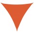 Toldo de vela triangular HDPE naranja 160 g/m² 5x5x5