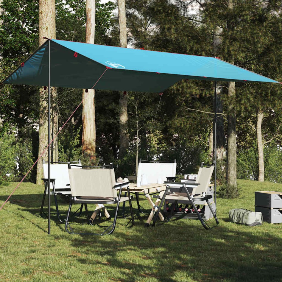 Lona de camping impermeable azul 360x294