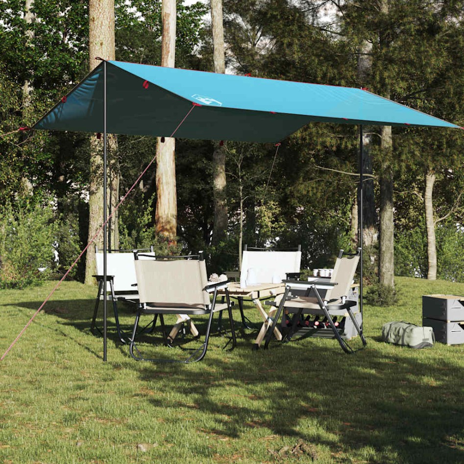 Lona de camping impermeable azul 360x294