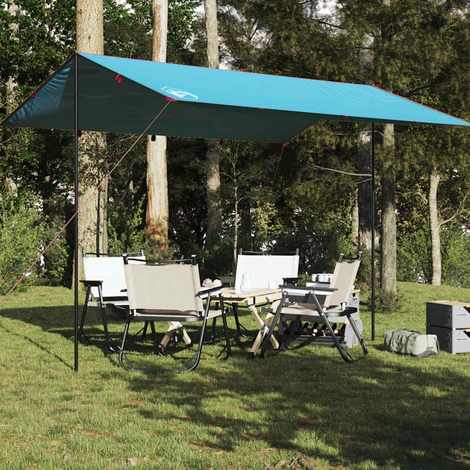 Lona de camping impermeable azul 400x294
