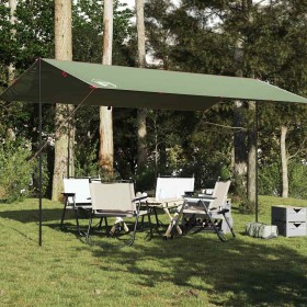 Lona de camping impermeable verde 500x294