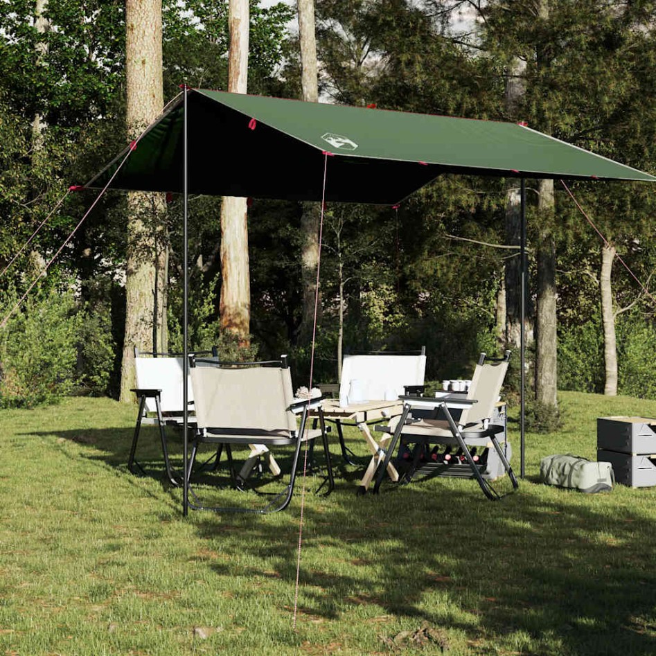 Lona de camping impermeable verde 300x294