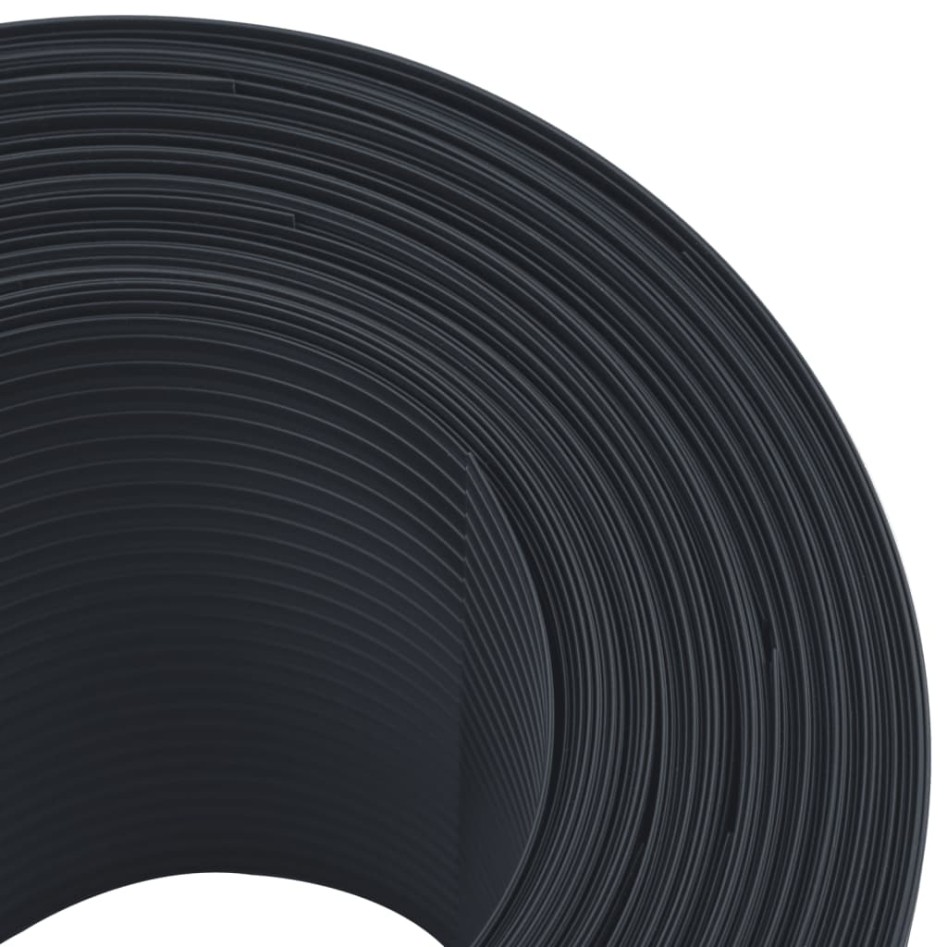 Pantallas de privacidad de jardín 10 uds PVC negras 252,5x19