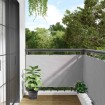 Pantalla de privacidad de balcón PVC gris 1000x75 cm