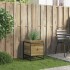 Jardinera de madera de pino impregnada 40x40x50
