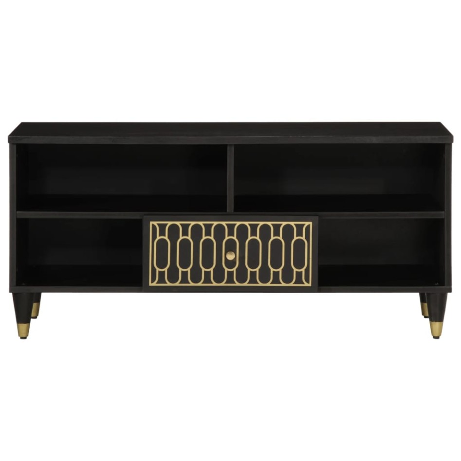 Mueble de TV madera maciza de mango 100x33x46