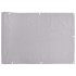 Pantalla de privacidad de balcón PVC gris 1000x90