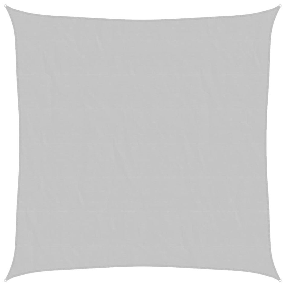 Toldo de vela poliéster oxford 100% gris claro 3x3