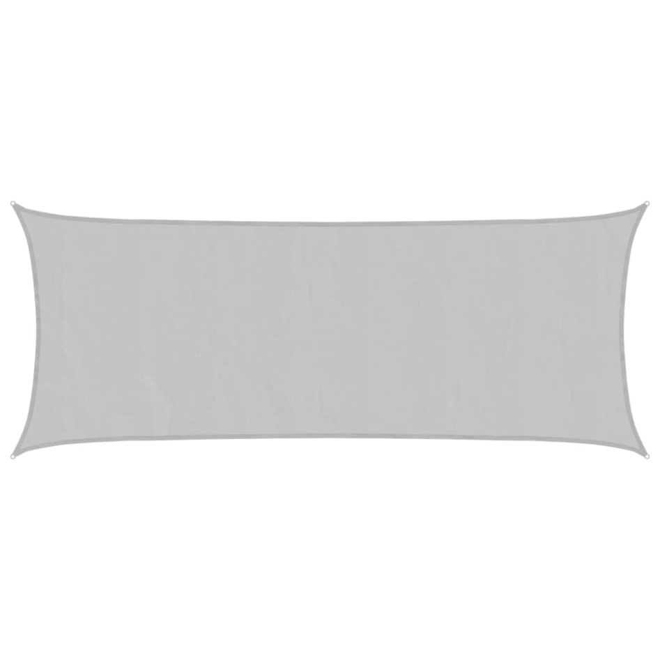 Toldo de vela poliéster oxford 100% gris claro 4,5x2