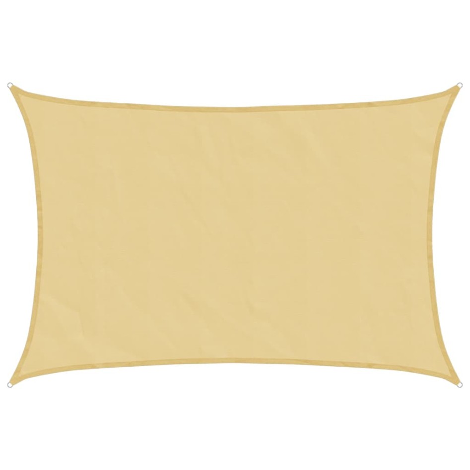 Toldo de vela poliéster oxford 100% arena 4,5x3