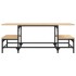 Mesa de centro madera de ingeniería roble Sonoma 100x50,5x40