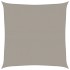 Toldo de vela cuadrado HDPE gris claro 160 g/m² 4x4
