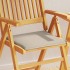 Cojines de asiento de jardín cuadrados 6 uds taupe 45x45x2