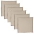 Cojines de asiento de jardín cuadrados 6 uds taupe 45x45x2