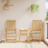 Cojines de asiento de jardín cuadrados 6 uds taupe 45x45x2