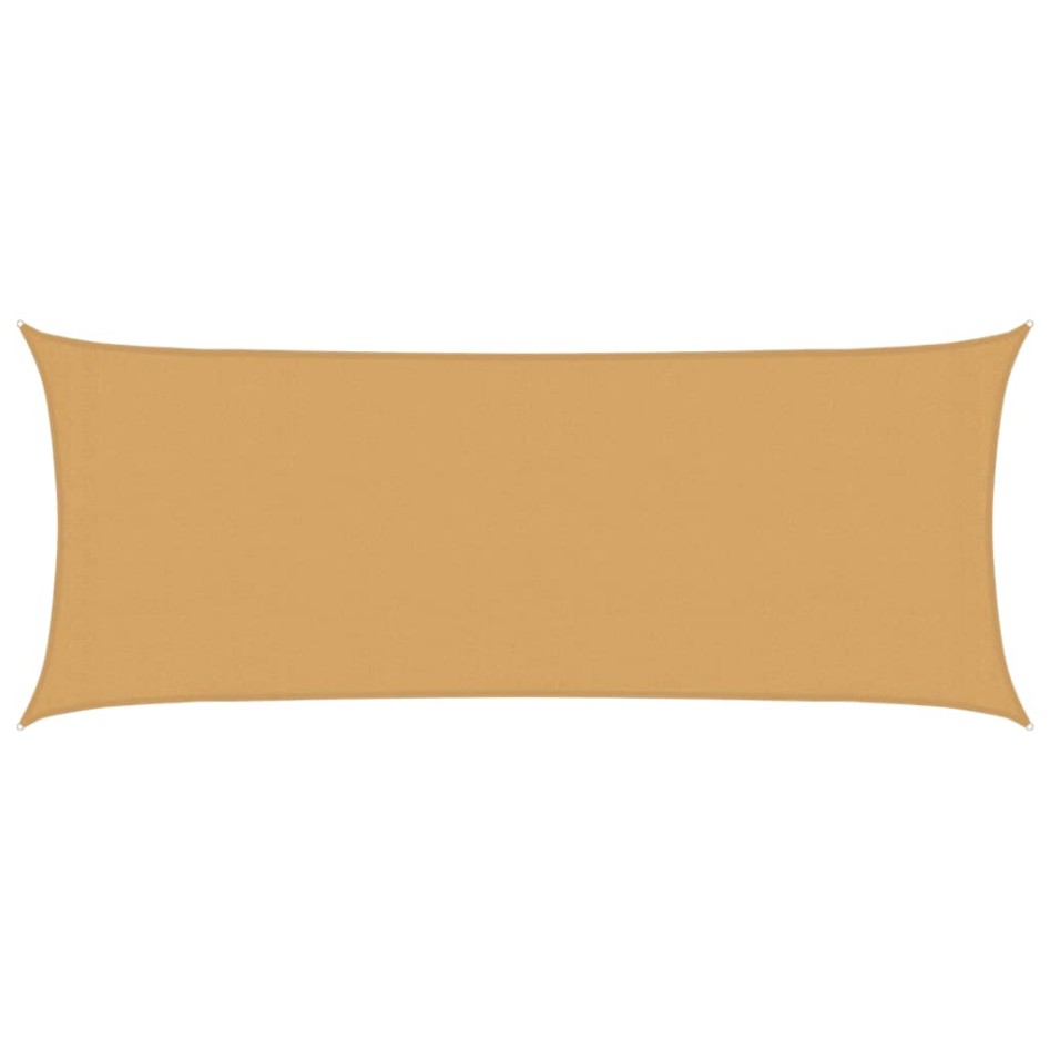 Toldo de vela rectangular HDPE arena 160 g/m² 2x5