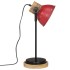Lámpara de escritorio rojo desgastado 25 W E27 17x17x50