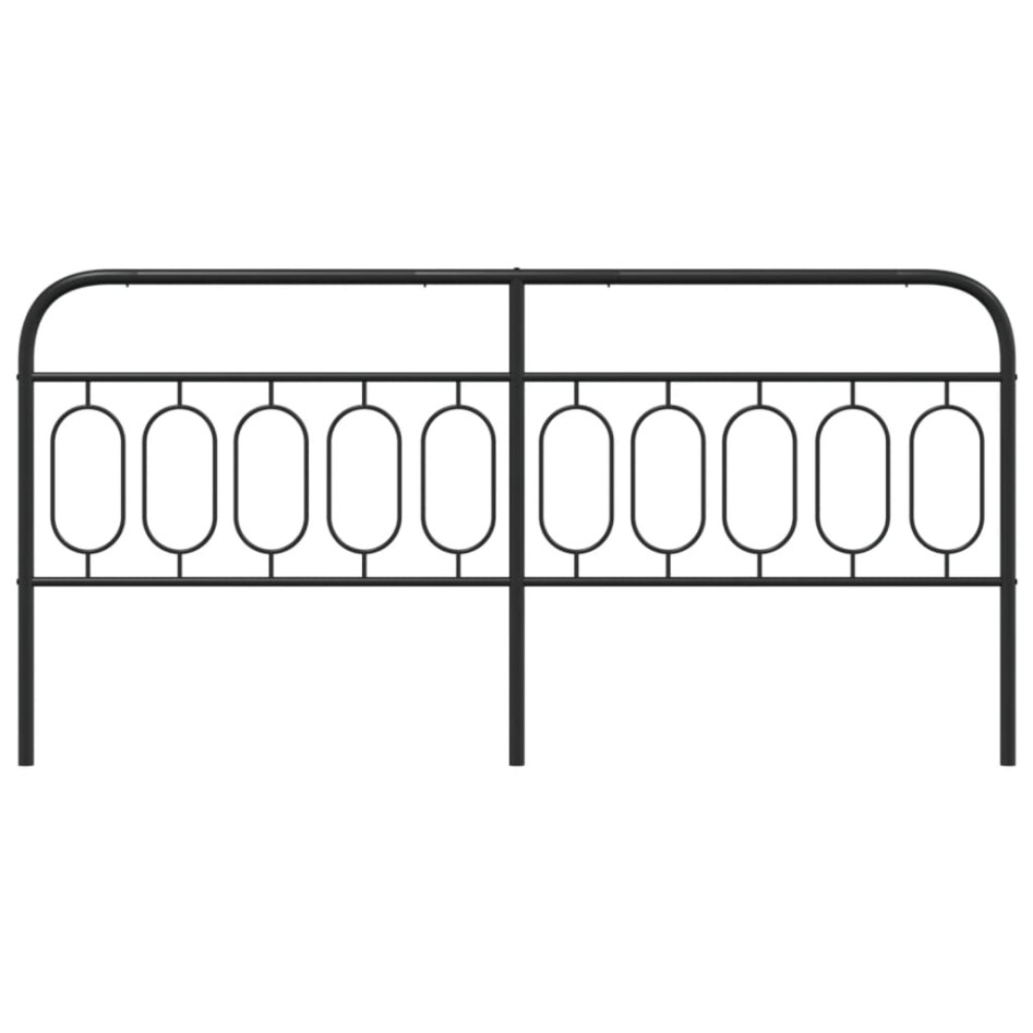 Cabecero de metal negro 200