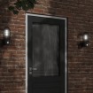 Aplique de exterior con sensor acero inoxidable negro
