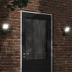 Lámpara de pared LED de exterior aluminio fundido negro