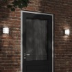 Apliques de exterior 2 unidades acero inoxidable plateado