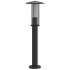 Lámpara de suelo de exterior acero inoxidable negro 60
