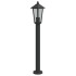 Lámpara de suelo de exterior acero inoxidable negro 80