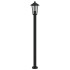 Farola de exterior de acero inoxidable negro 120