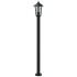 Farola de exterior de acero inoxidable negro 120