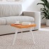 Tablero de mesa cuadrado de madera maciza de haya 40x40x4