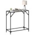 Mesa consola superficie vidrio transparente acero 80x35x81