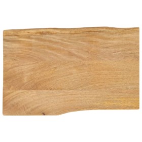 Tablero de mesa borde natural madera maciza mango 60x40x2,5
