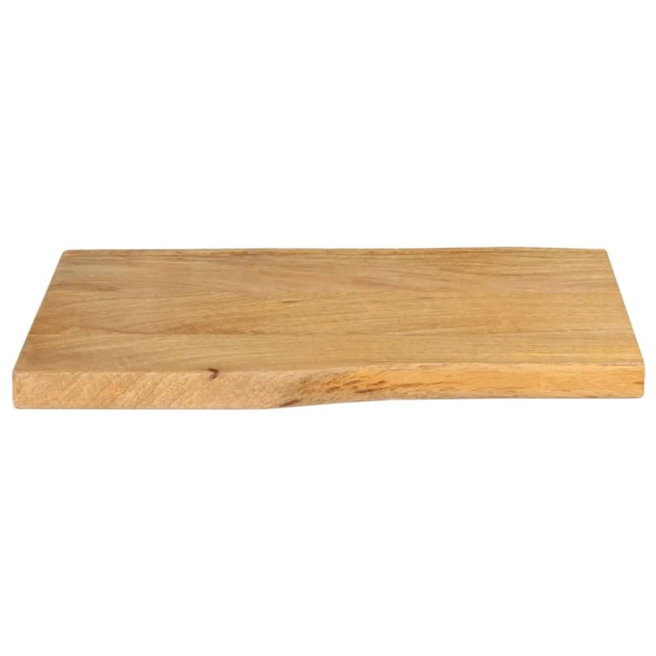 Tablero de mesa borde natural madera maciza mango 60x40x2,5