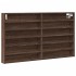 Vitrina de madera de ingeniería marrón roble 100x8,5x58