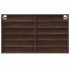 Vitrina de madera de ingeniería marrón roble 100x8,5x58