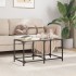 Mesa de centro superficie de vidrio acero 78,5x40x40